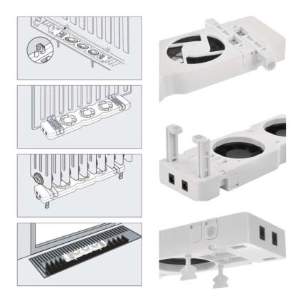 Expansionsutrustning för radiatorfläktar 5V vit