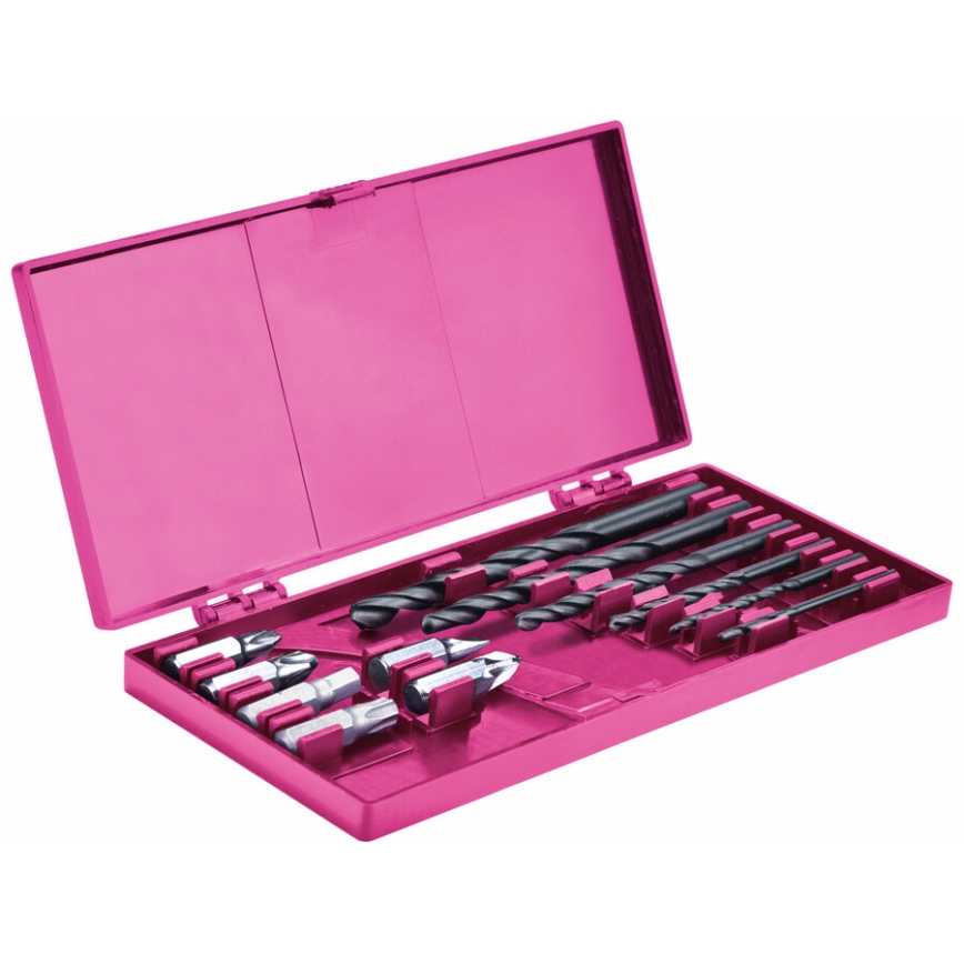 Extol - Cordless drilling screwdriver 1300 mAh 12V rosa