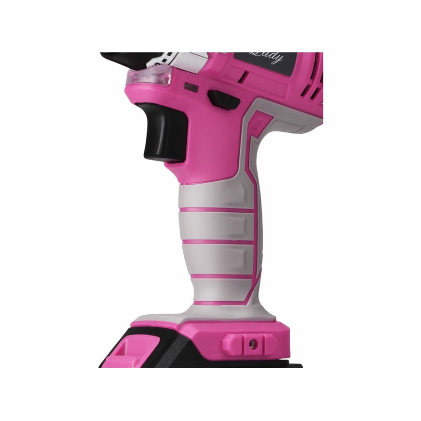 Extol - Cordless drilling screwdriver 1300 mAh 12V rosa