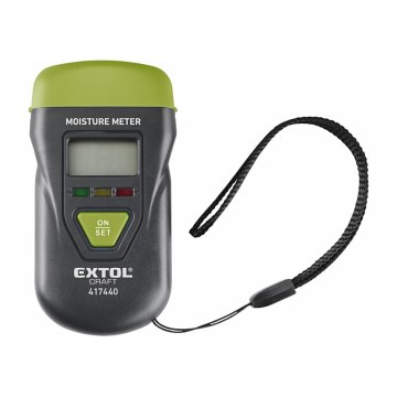 Extol - Humidity meter med LCD display 4xLR44