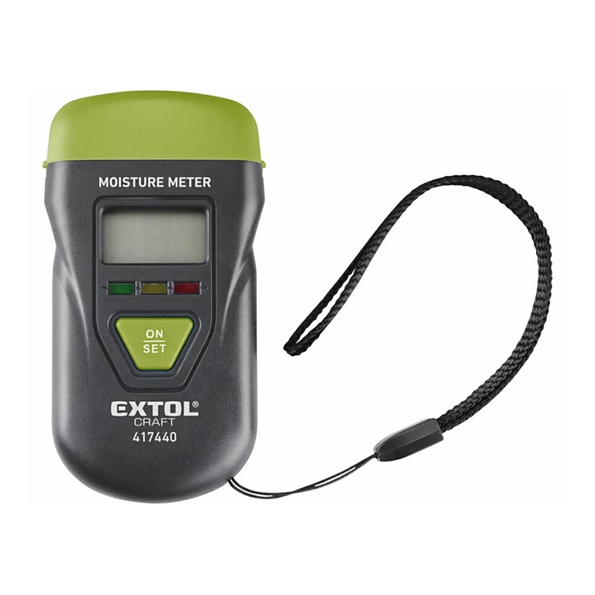 Extol - Humidity meter med LCD display 4xLR44
