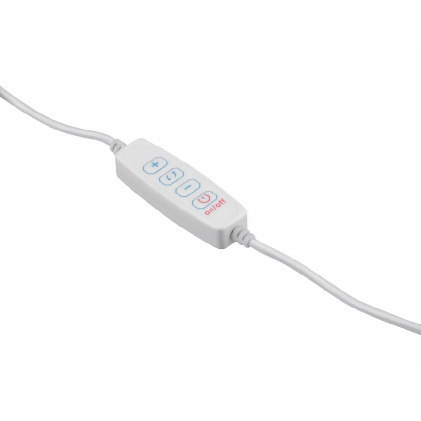 Extol - LED Dimbar bordslampa med ett förstoringsglas LED/8W/5V 2900/4500/7500K vit