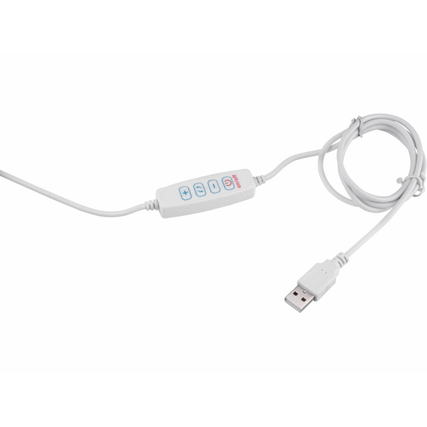Extol - LED Dimbar bordslampa med ett förstoringsglas LED/8W/5V 2900/4500/7500K vit