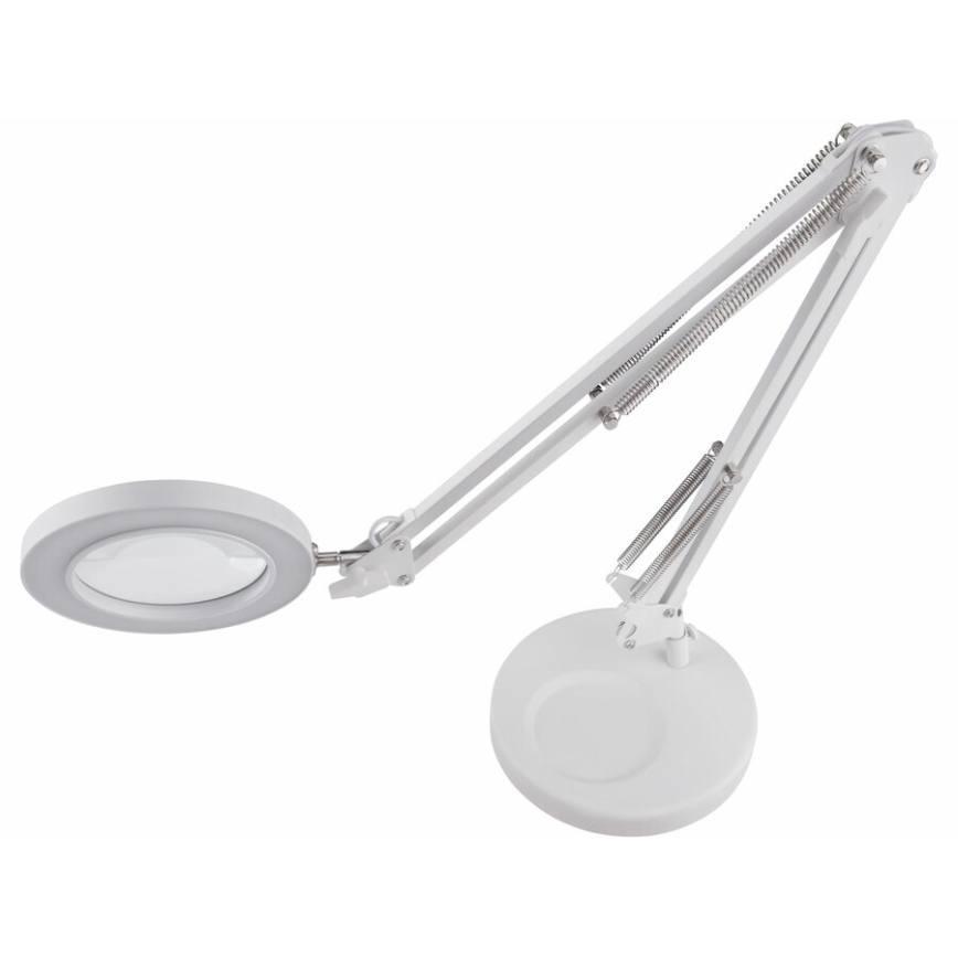 Extol - LED Dimbar bordslampa med ett förstoringsglas LED/8W/5V 2900/4500/7500K vit
