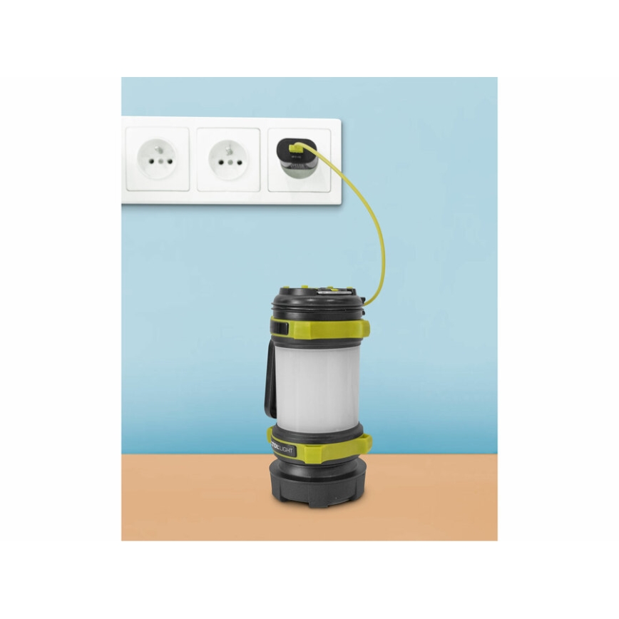 Extol - LED Dimbar ficklampa med strömbank LED/2600 mAh/3,7V IPX4