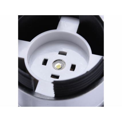Extol - LED ficklampa LED/1W/3xAA svart