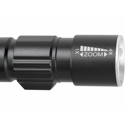 Extol - LED Ficklampa LED/3W/450 mAh/3,7V svart