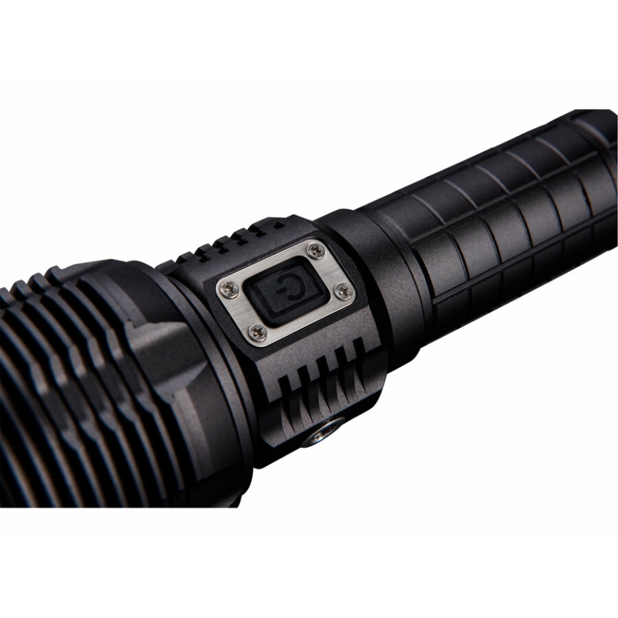 Extol - LED Ljusreglerad uppladdningsbar ficklampa med en strömbank LED/60W/10000 mAh 8000 lm IPX4 svart