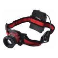Extol - LED Pannlampa LED/10W/2400 mAh/3,7V svart/röd
