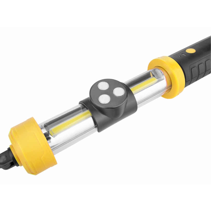 Extol - LED Portabel lampa LED/2000 mAh/3,6V svart/gul
