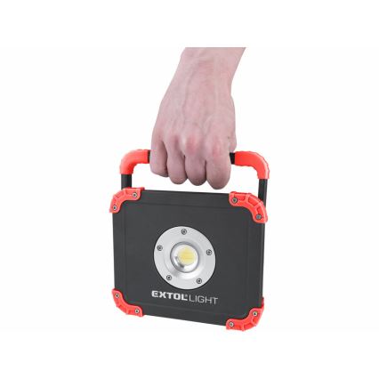 Extol - LED Uppladdningsbar strålkastare LED/20W/6600 mAh/3,7V IP54