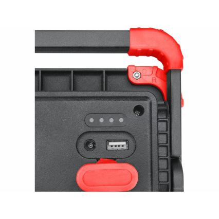 Extol - LED Uppladdningsbar strålkastare LED/20W/6600 mAh/3,7V IP54