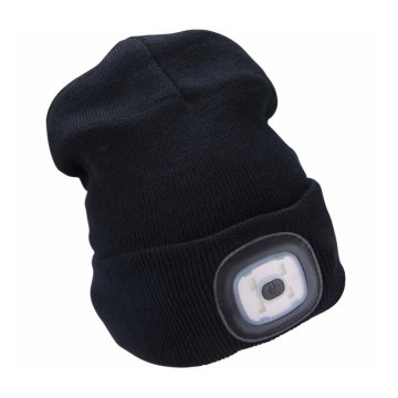 Extol - Mössa med pannlampa och USB-laddning 300 mAh svart storlek UNI