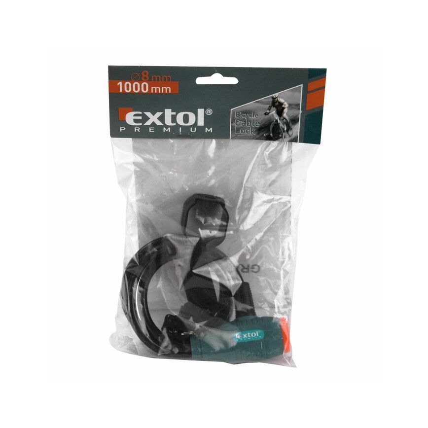 Extol Premium- Cykellås med snöre 8x1000 mm