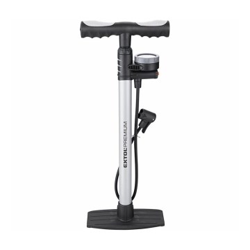 Extol Premium - Cykelpump med manometer och dräneringsventil