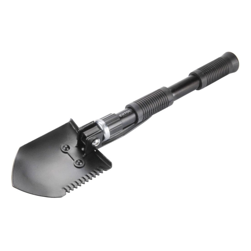 Extol Premium - Fällbar liten spade med hacka 40 cm