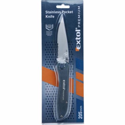 Extol Premium -Fällkniv 205 mm rostfritt stål