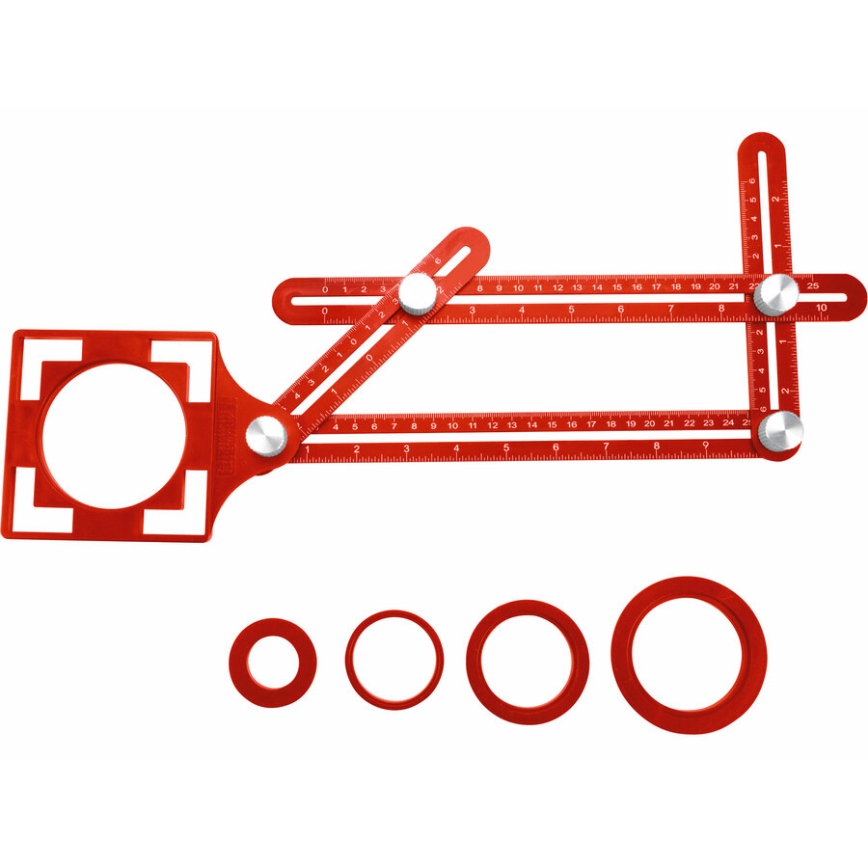 Extol Premium - Metal template för transferring angles and positions with a locator