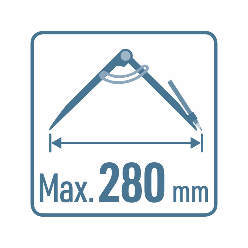 Extol Premium - Riktnings-/punktspar av kompasser 0-280 mm