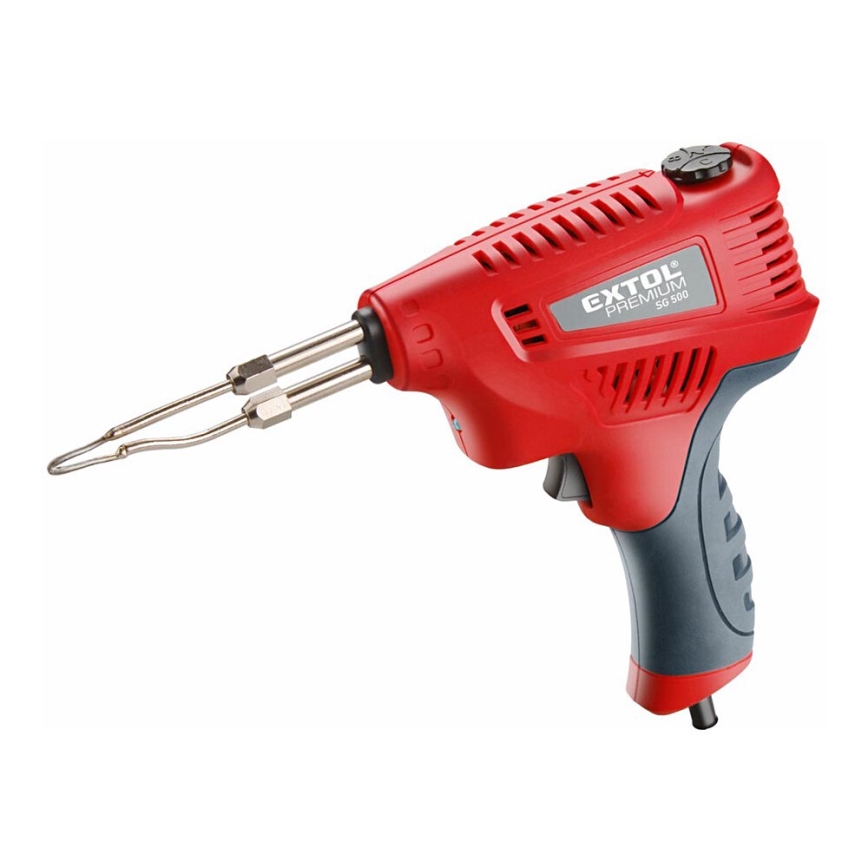 Extol Premium - Soldering gun with temperature regulation 200W/230V