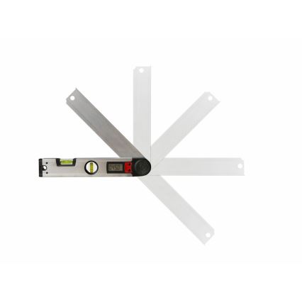 Extol Premium - Vattenpass med digital gradskiva 1xCR2032 305 mm