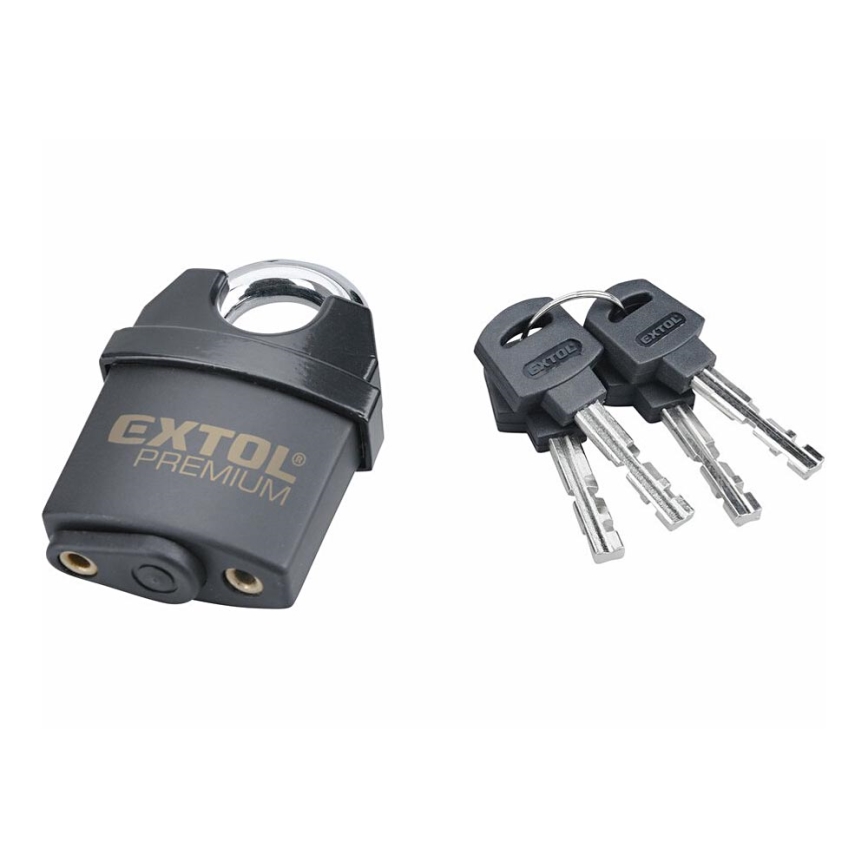 Extol Premium - Vattentätt hänglås 50 mm svart