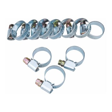 Extol - SET 10x Slangklämma 12-22 mm rostfritt stål