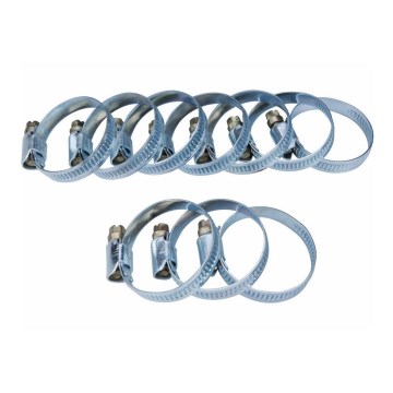 Extol - SET 10x Slangklämma 25-40 mm rostfritt stål