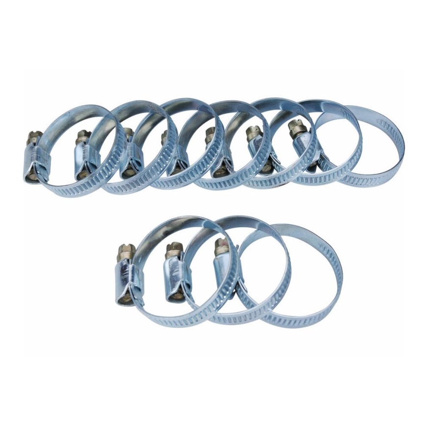 Extol - SET 10x Slangklämma 25-40 mm rostfritt stål
