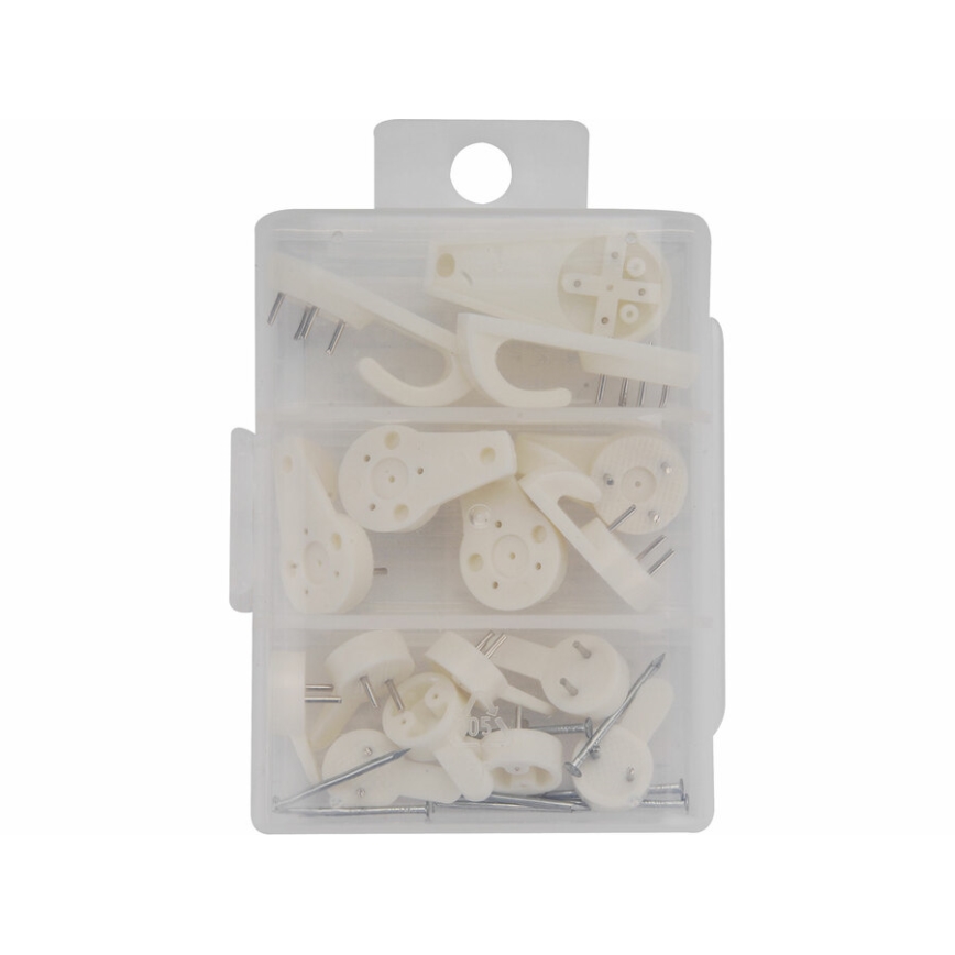 Extol - Set med universella plastkrokar 16 delar