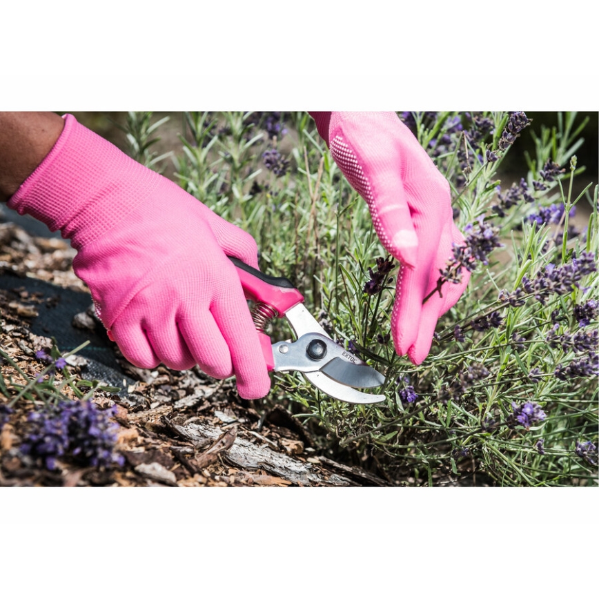 Extol - Work gloves size 7" rosa