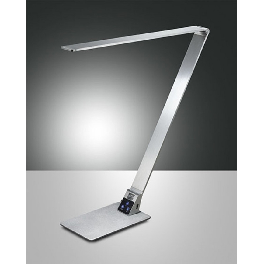 Fabas 3265/30/212 - LED Dimbar bordslampa WASP LED/12W/230V 3000/4000/5000K matt krom