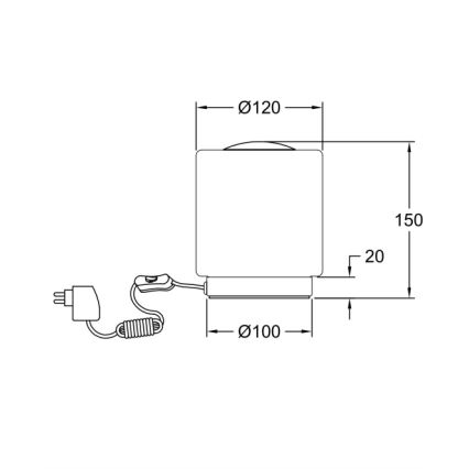 Fabas Luce 3257-30-178 - LED Dimbar bordslampa SIMI LED/8W/230V matt krom