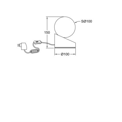 Fabas Luce 3360-30-178 - LED Dimbar bordslampa med touch GRAVITY LED/5W/230V matt krom