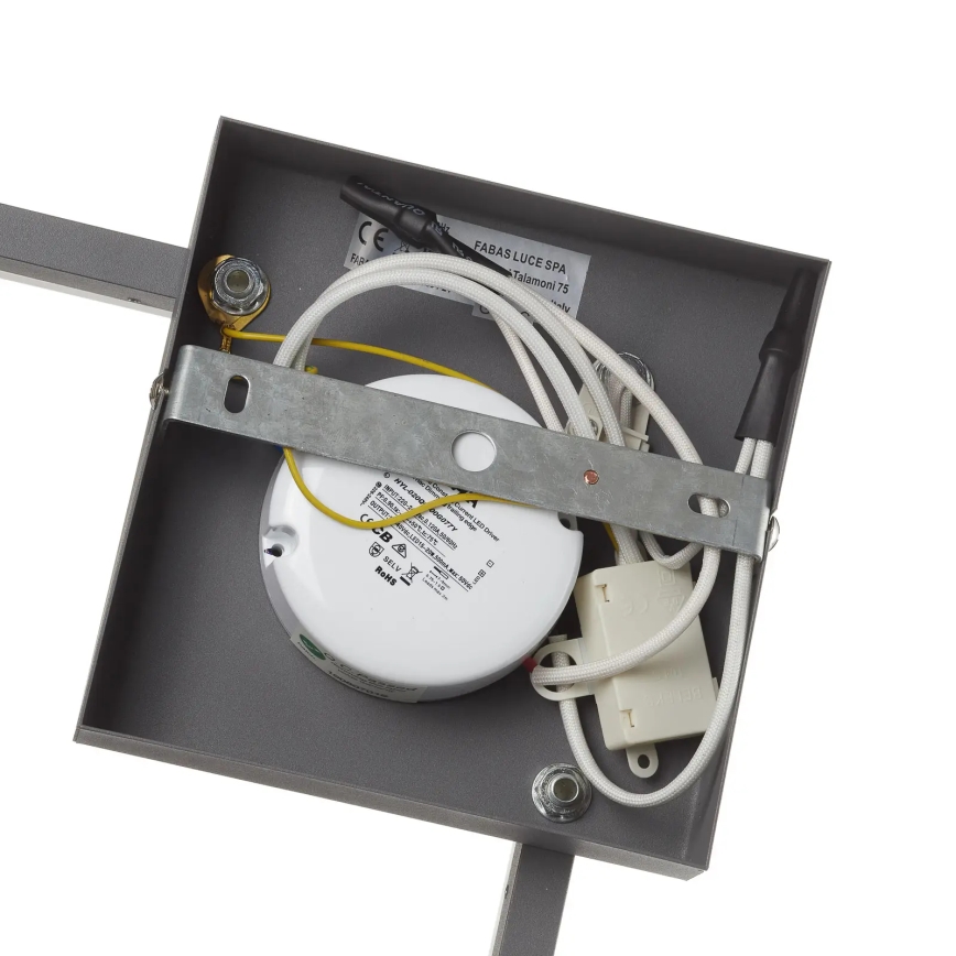 Fabas Luce 3394-21-282 - LED Dimbar taklampa BARD LED/22W/230V 3000K antracit
