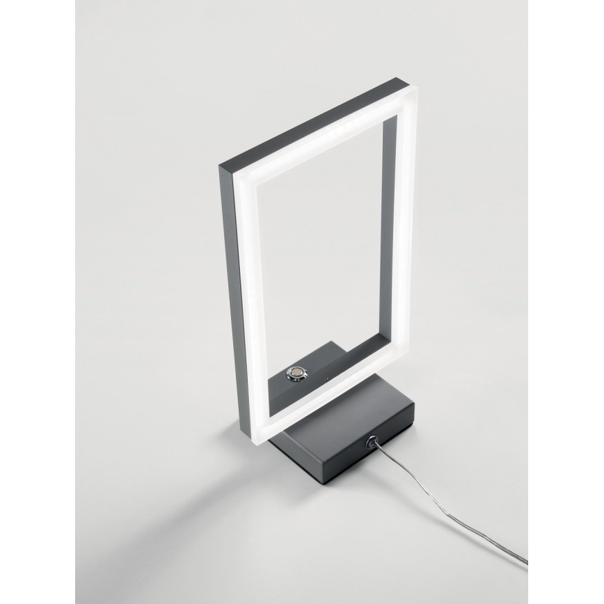 Fabas Luce 3394-30-282 - LED Dimbar bordslampa BARD LED/15W/230V antracit
