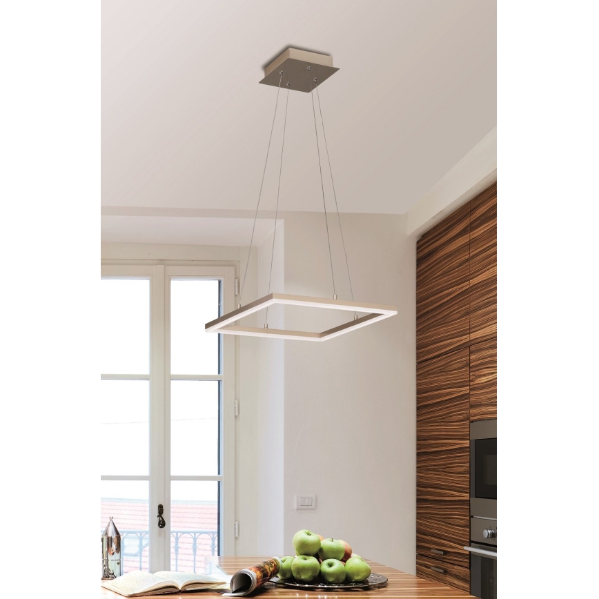 Fabas Luce 3394-40-225 - LED ljusreglerad ljuskrona på textilsladd BARD LED/39W/230V guld