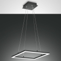 Fabas Luce 3394-40-282 - LED ljusreglerad ljuskrona på textilsladd BARD LED/39W/230V antracit