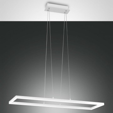 Fabas Luce 3394-43-102 - LED ljusreglerad ljuskrona på textilsladd BARD LED/52W/230V 4000K vit
