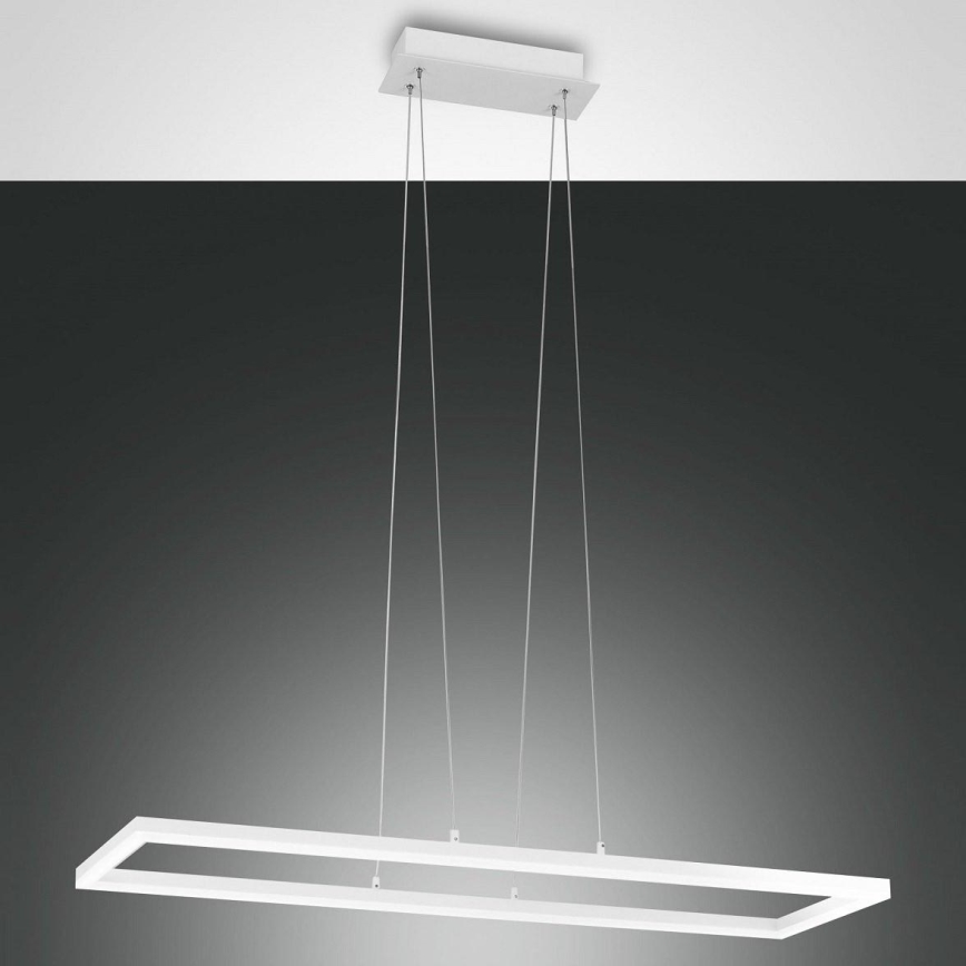 Fabas Luce 3394-43-102 - LED ljusreglerad ljuskrona på textilsladd BARD LED/52W/230V 4000K vit