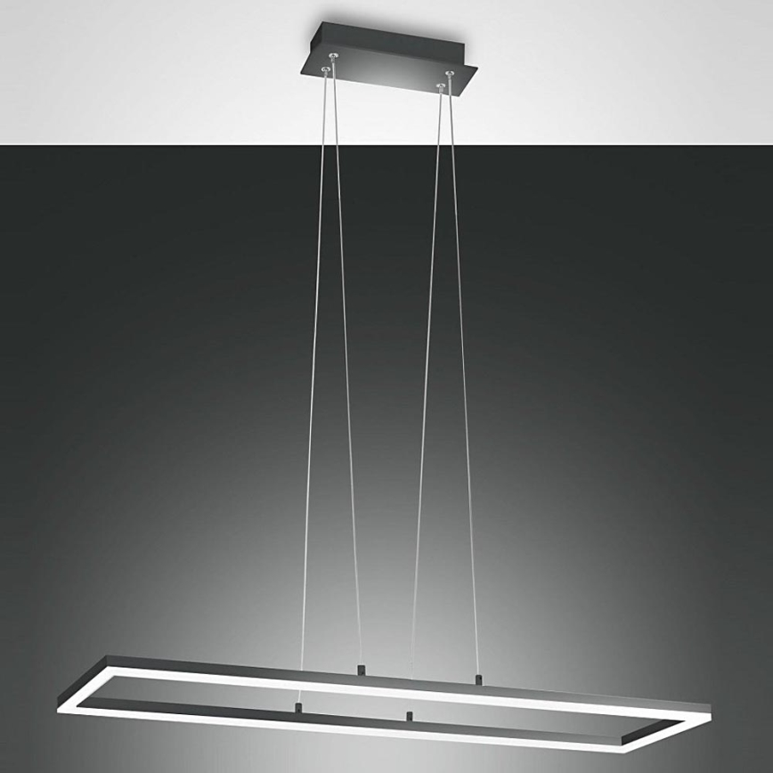 Fabas Luce 3394-43-282 - LED ljusreglerad ljuskrona på textilsladd BARD LED/52W/230V 4000K antracit