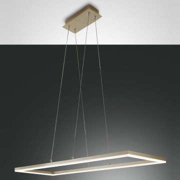 Fabas Luce 3394-45-225 - LED ljusreglerad ljuskrona på textilsladd BARD LED/52W/230V 3000K guld