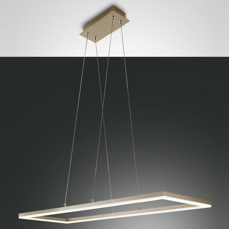 Fabas Luce 3394-45-225 - LED ljusreglerad ljuskrona på textilsladd BARD LED/52W/230V 3000K guld