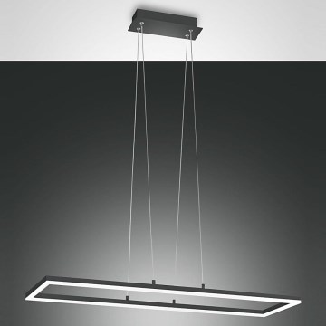 Fabas Luce 3394-45-282 - LED ljusreglerad ljuskrona på textilsladd BARD LED/52W/230V 3000K antracit