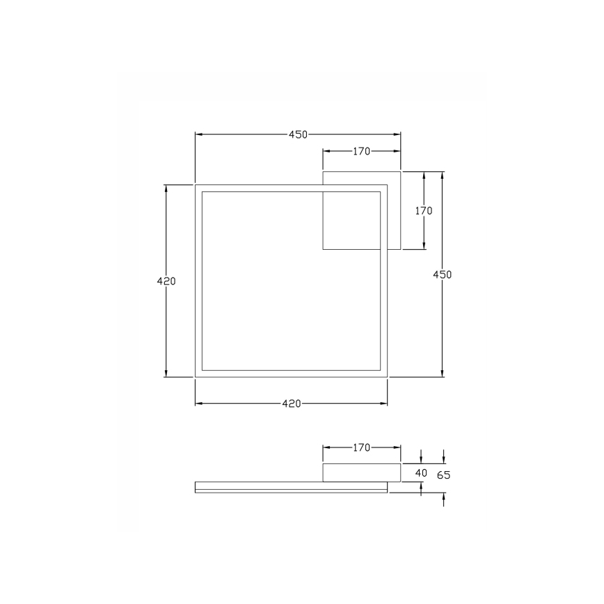 Fabas Luce 3394-61-282 - LED Dimbar taklampa BARD LED/39W/230V 3000K antracit