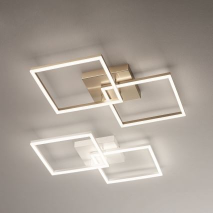 Fabas Luce 3394-65-225 - LED Dimbar taklampa BARD LED/52W/230V 3000K guld