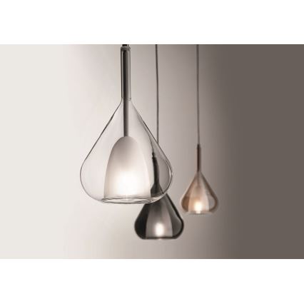 Fabas Luce 3481-40-126 - Ljuskrona med textilsladd LILA 1xE27/40W/230V grå
