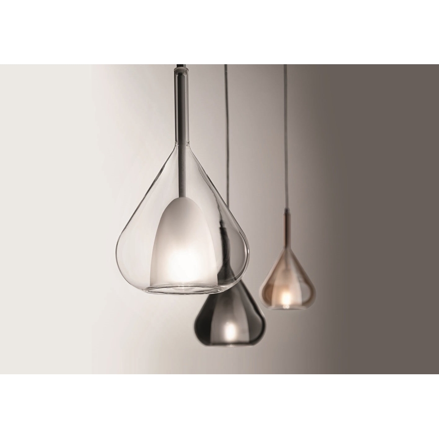 Fabas Luce 3481-40-126 - Ljuskrona med textilsladd LILA 1xE27/40W/230V grå