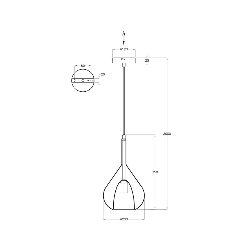 Fabas Luce 3481-40-126 - Ljuskrona med textilsladd LILA 1xE27/40W/230V grå