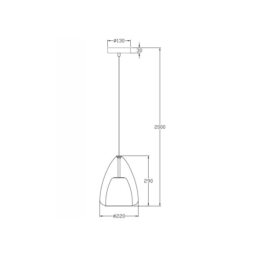 Fabas Luce 3673-40-125 - Ljuskrona med textilsladd BRITTON 1xE27/40W/230V guld